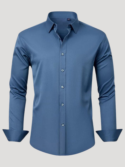 Fitted pleats shirt for men | Lorian -12