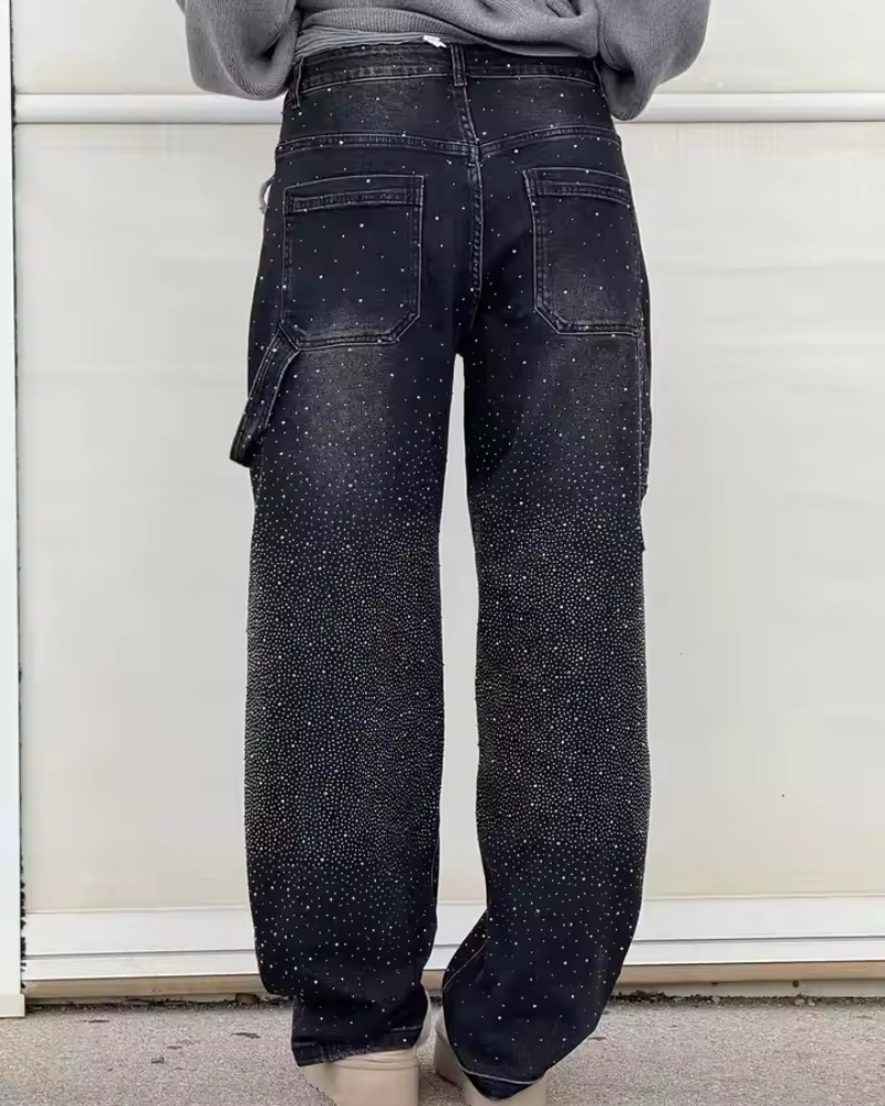 Casual sparkly jeans for women | Style Charpentier -6