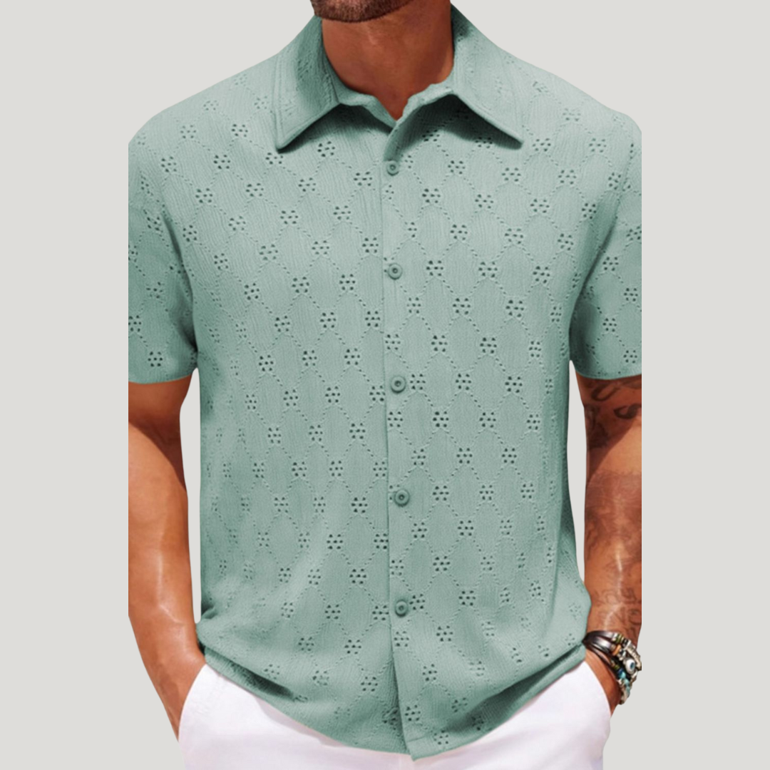 Classic short-sleeve shirt for men -1