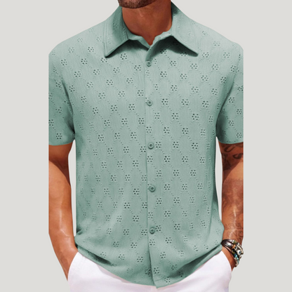 Classic short-sleeve shirt for men -1