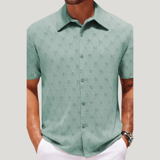 Classic short-sleeve shirt for men -1