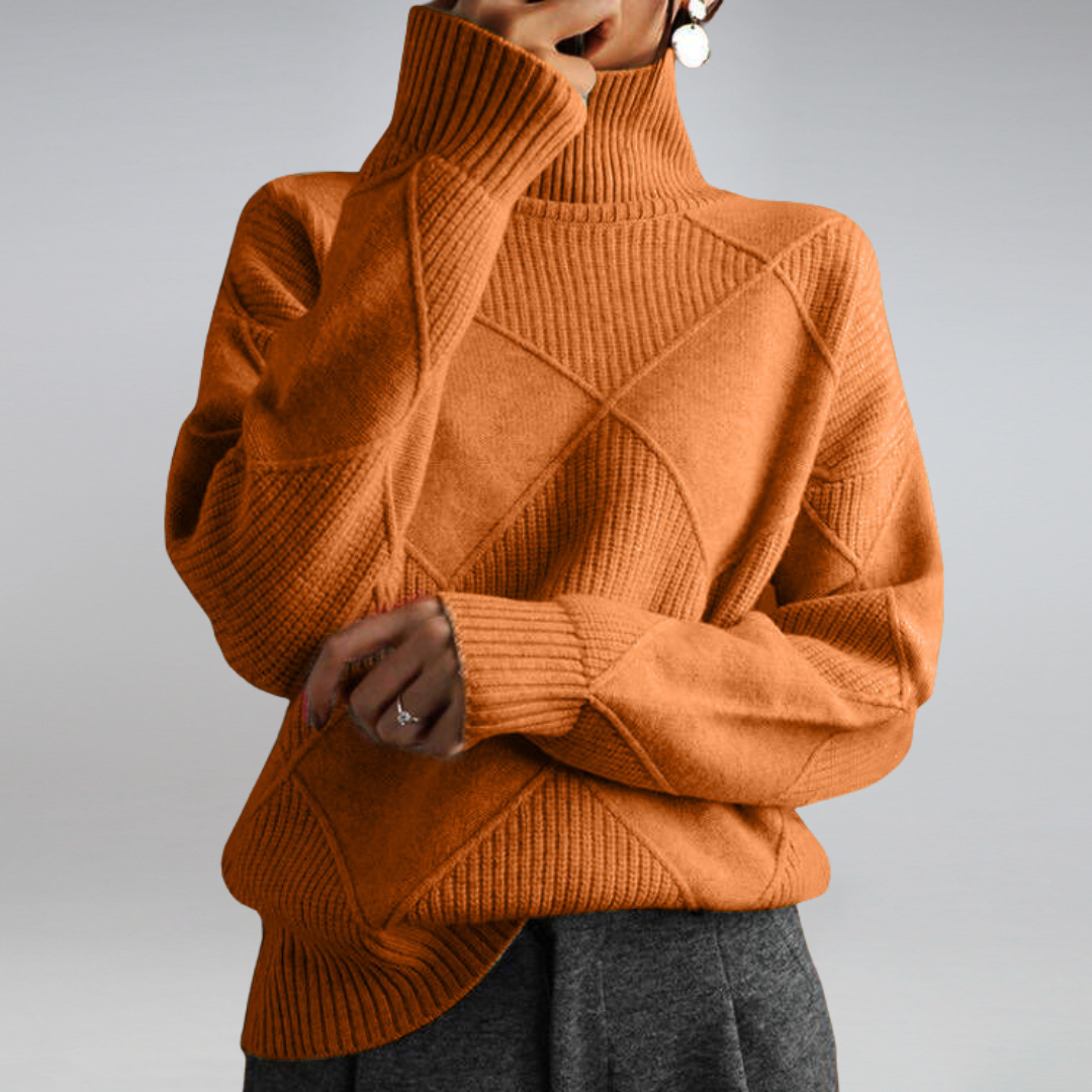 Women’s cashmere sweater turtleneck for women | Myla -8
