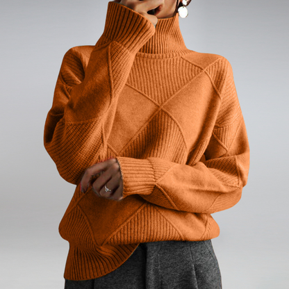 Women’s cashmere sweater turtleneck for women | Myla -8