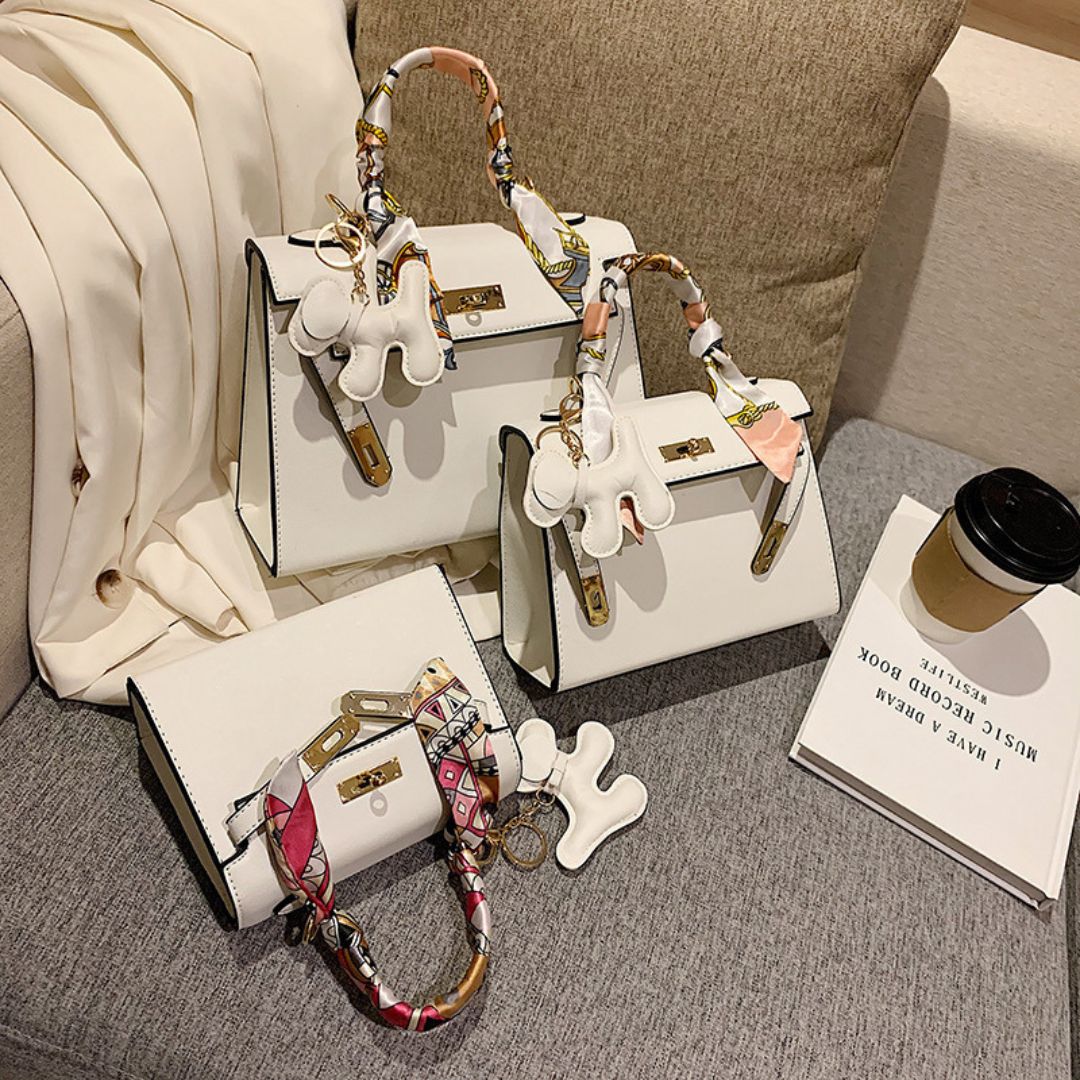 Timeless structured handbag for women | Reflet du Temps -4