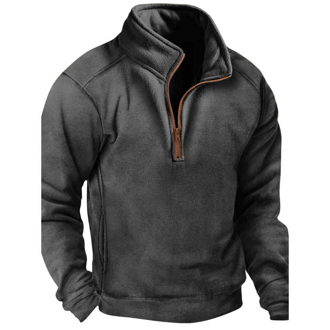Casual quart zip sweater for men -6
