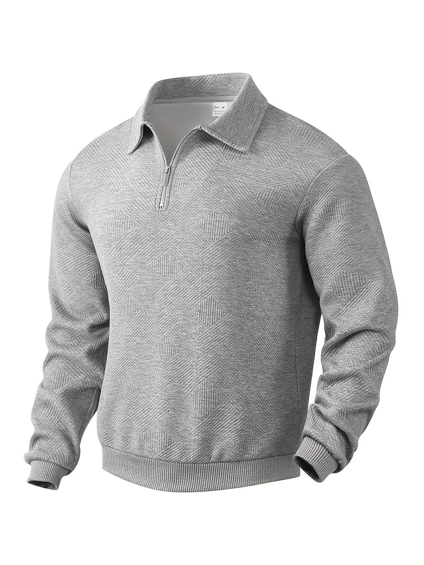 Refined zip-up quart tour sweater for men | Elliot -1