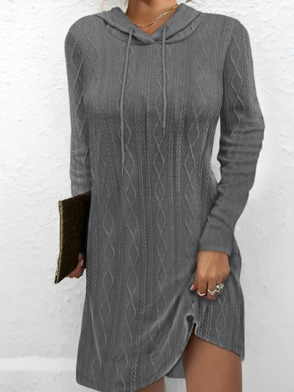 Dress ribbed – knit long-sleeve sweater for women | Bertille -8