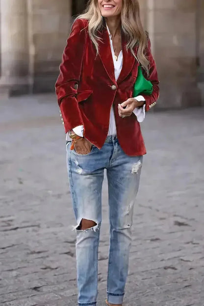 Chic elegant blazer for women -16