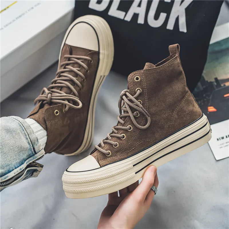 Platform high-top cushioned sole sneakers for men | Ardent -2