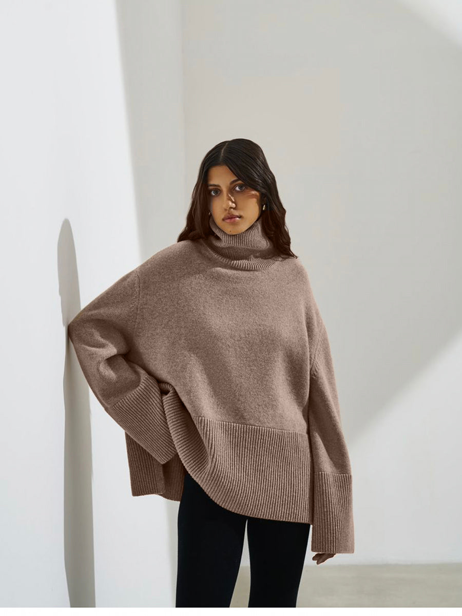 Sweater comfortable turtleneck for women | Shira -2