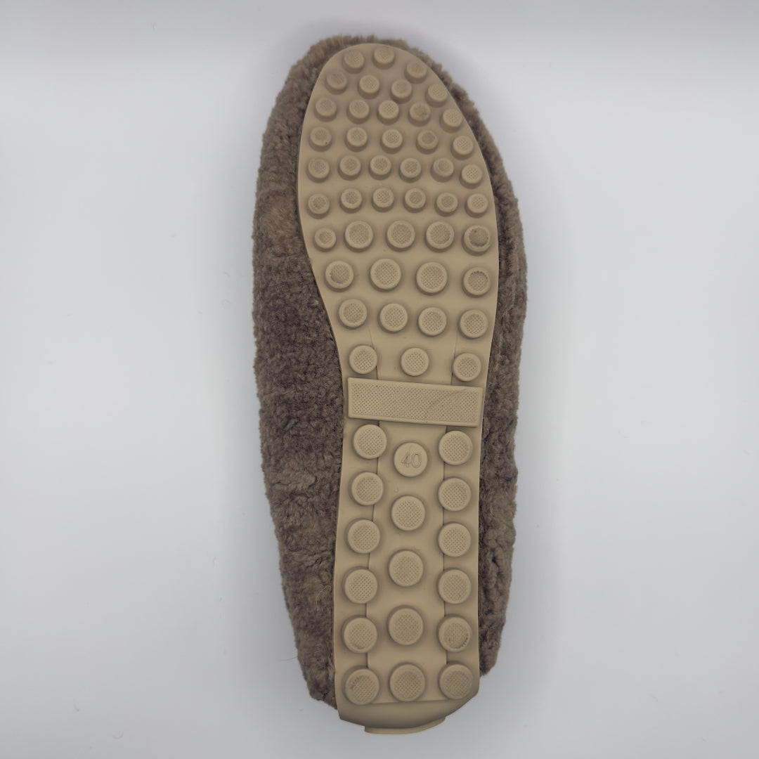 Cozy elegant winter loafers for women | Selene -16