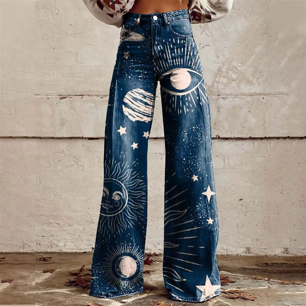 Celeste flared denim jeans for women | Aurora -5