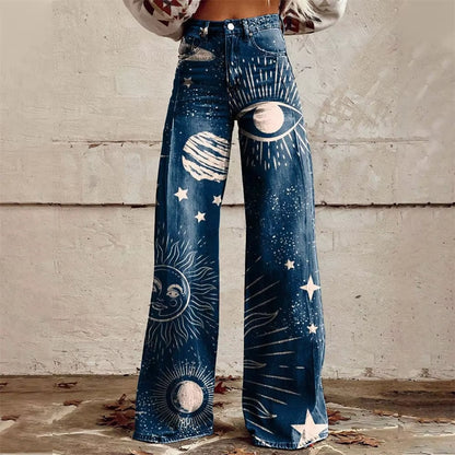 Celeste flared denim jeans for women | Aurora -5