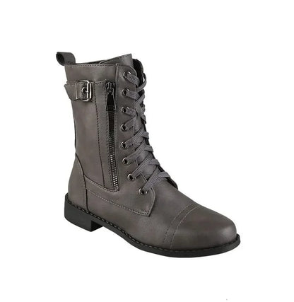 Autumn toe round boots for women | Layla -6