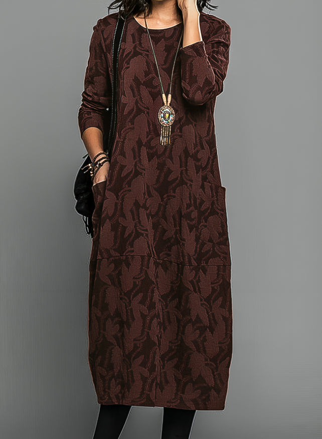 Elegant long-sleeve dress for women | Bianca -2