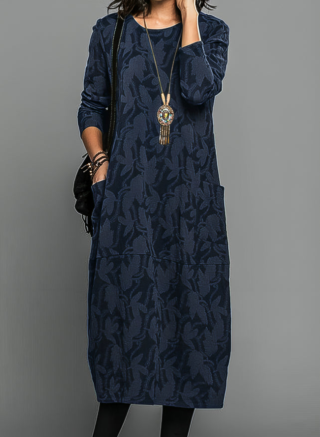 Elegant long-sleeve dress for women | Bianca -3