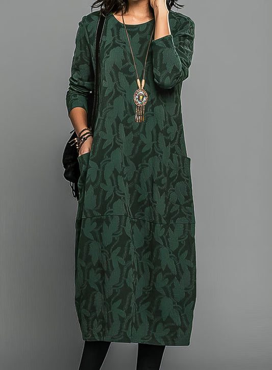 Elegant long-sleeve dress for women | Bianca -1