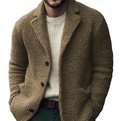 Men’s regular-fit button-up cardigan for men | Derek -3