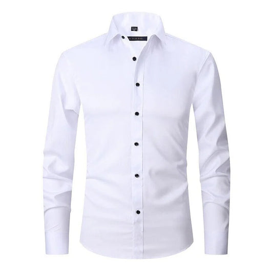 Button-up stretchy quality premium shirt for men | Liam -1