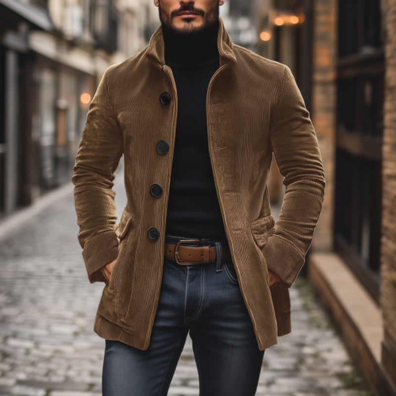 Men’s slim-fit corduroy coat for men | Emerson -11