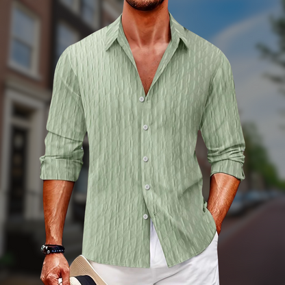 Up long-sleeve shirt for men -7