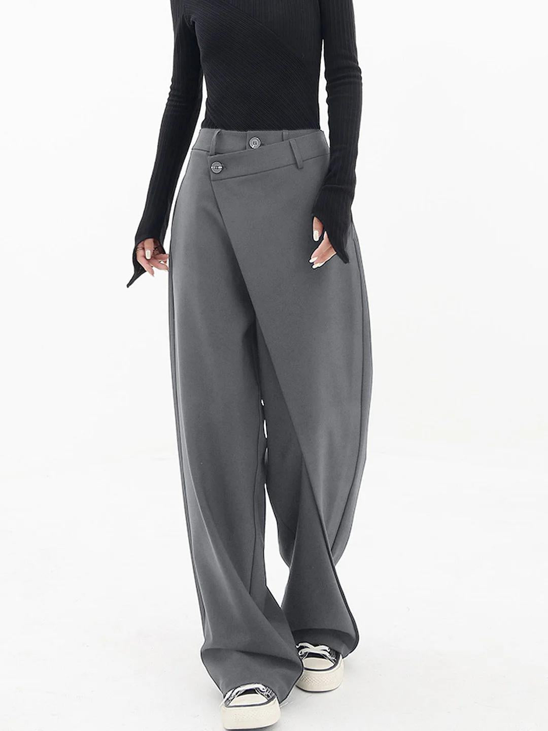Size asymmetric trousers for women | Daphne -3