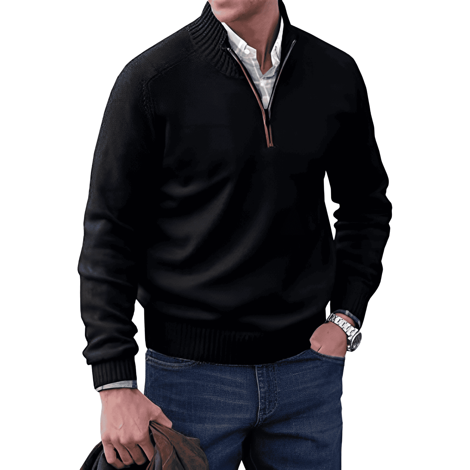 Quart slide sweater for men | Calvin -2