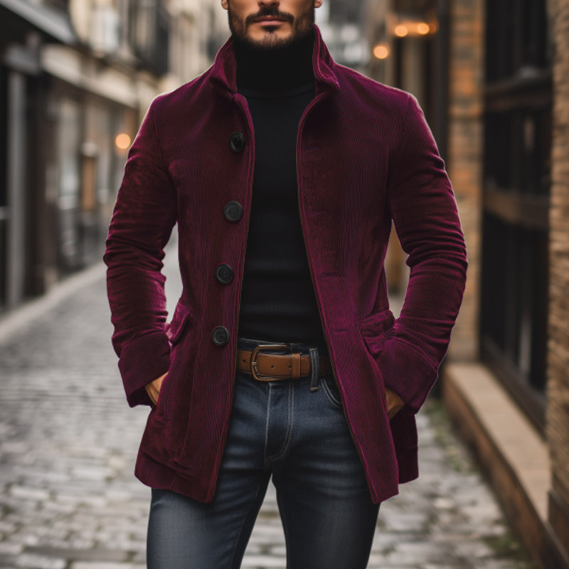 Men’s slim-fit corduroy coat for men | Emerson -15