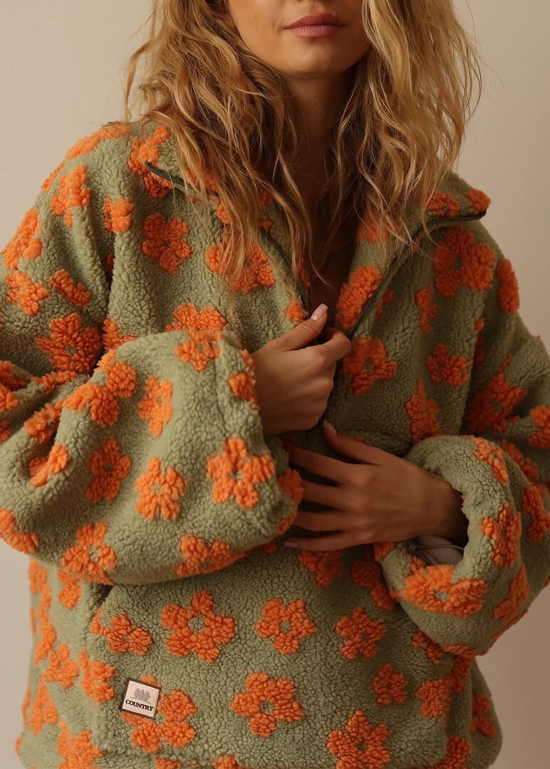 Soft floral sweater for women | Boho style -4