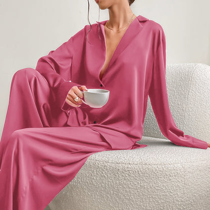 Oversized pyjamas set for women | Heather -10