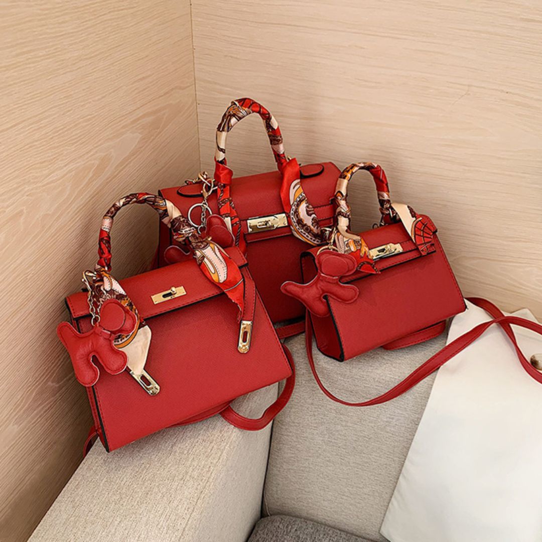 Timeless structured handbag for women | Reflet du Temps -6