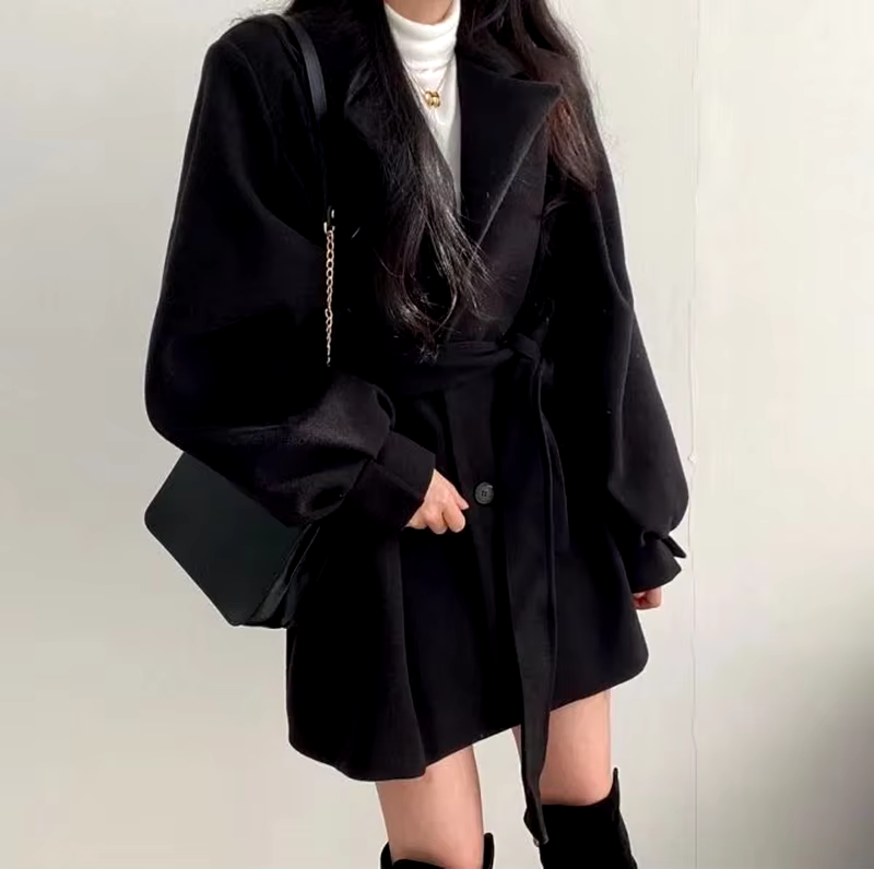 Classic belted jacket for women | Mavis -9