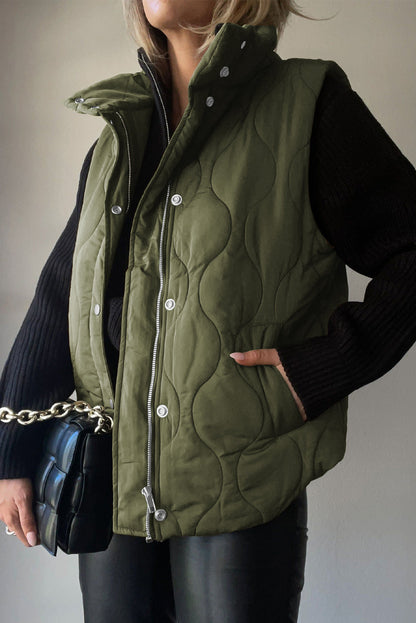 Quilted winter coat lightweight sleeveless vest for women | Krist -13