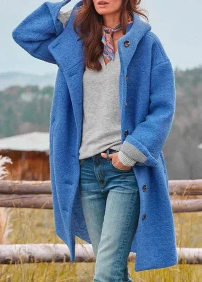 Long elegant jacket for women | Buttoned -4