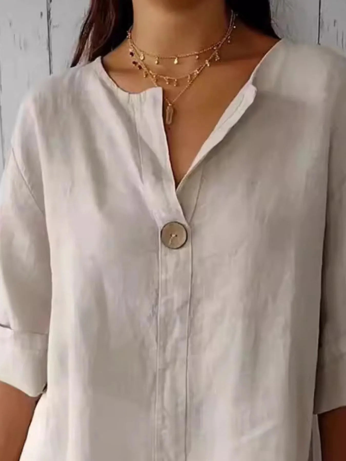 Casual large size blouse for women -2