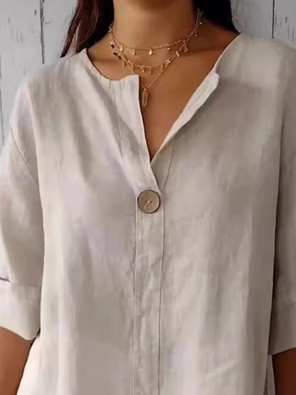 Casual large size blouse for women -2