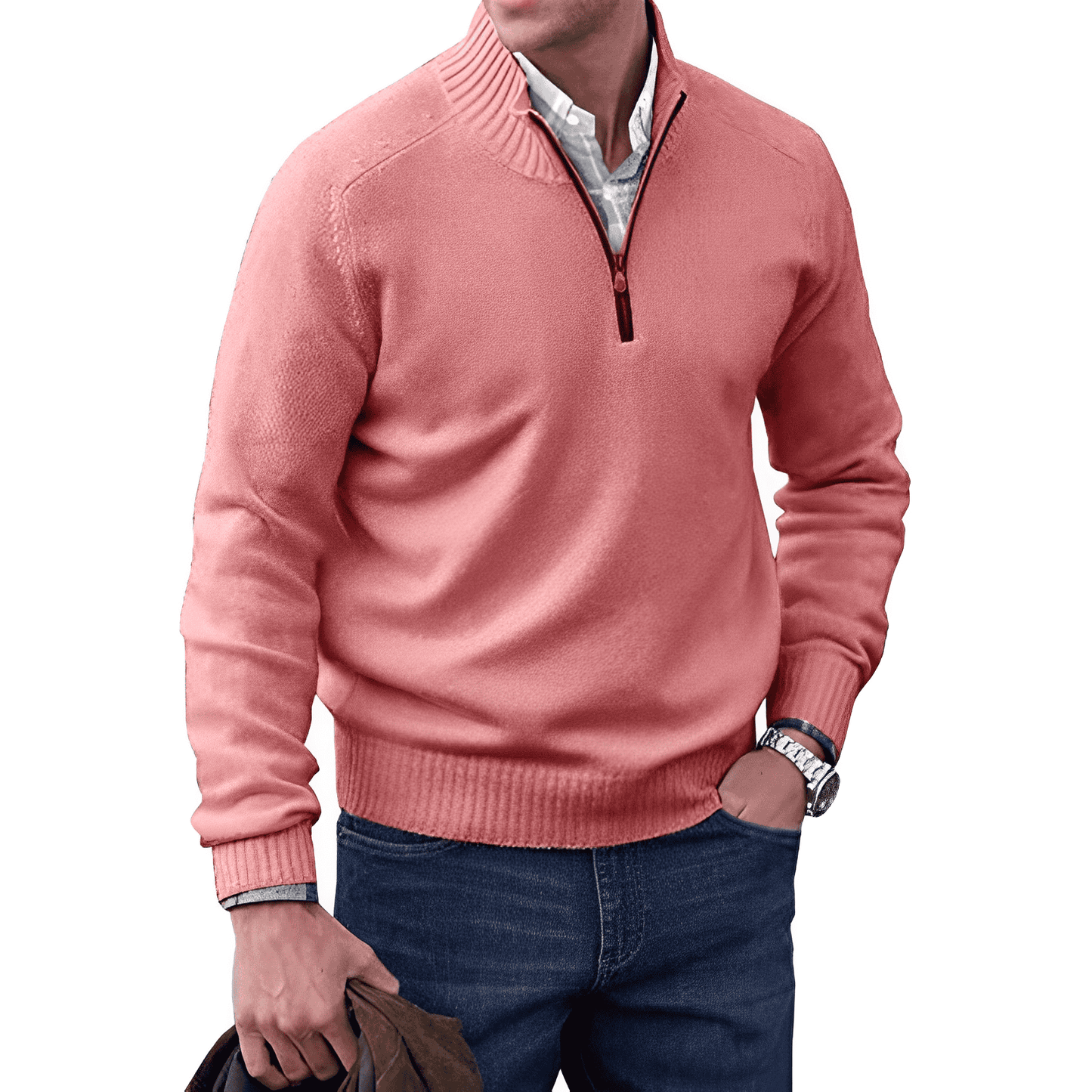 Quart slide sweater for men | Calvin -4