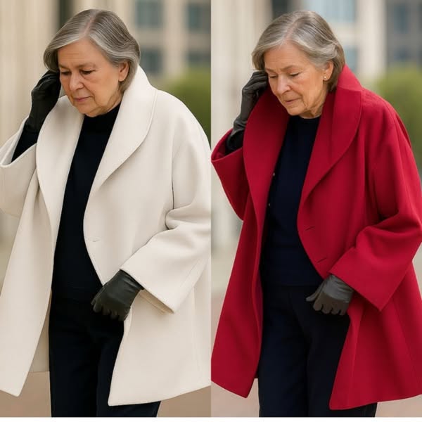 Elegant casual coat for women | Flowy cut -8