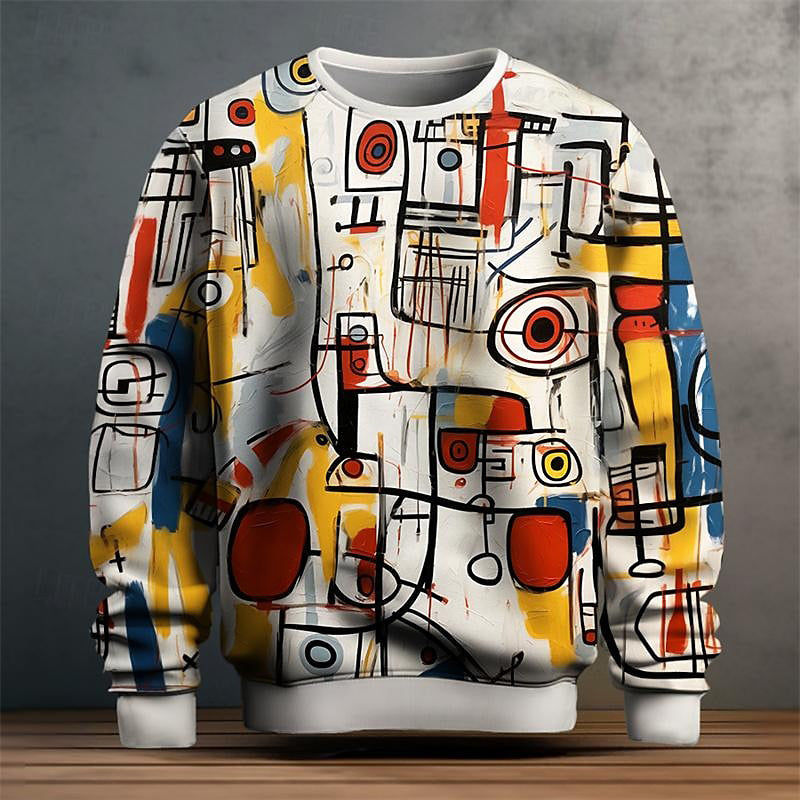 Inspired patterned sweater for men | Art -1