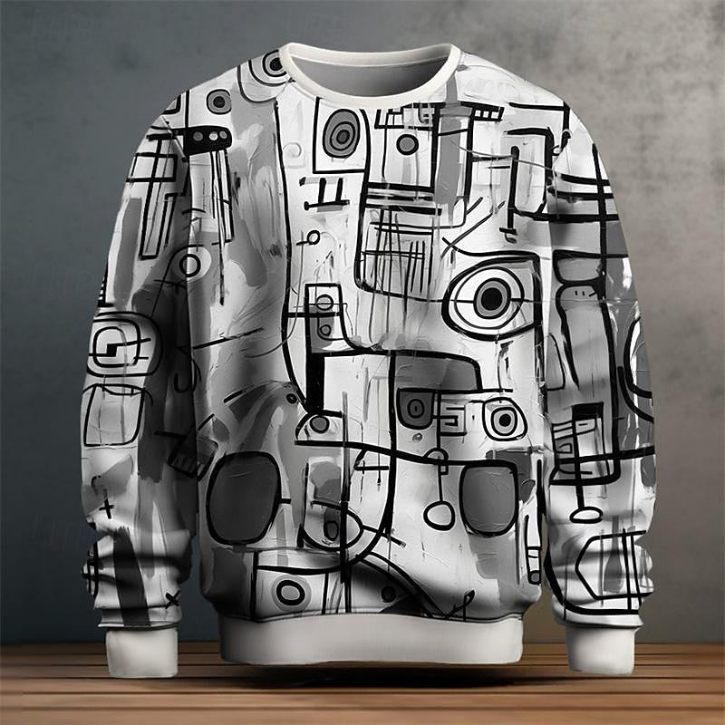 Inspired patterned sweater for men | Art -2
