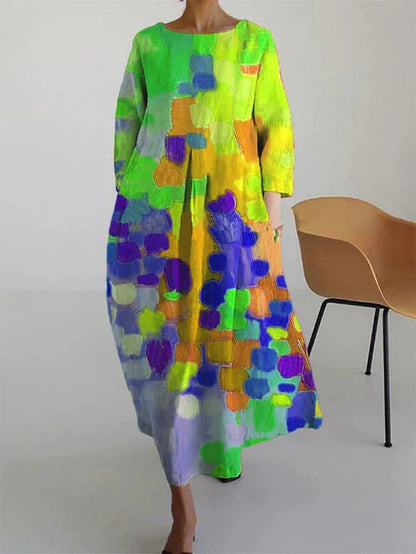 Floral summer flared fit dress for women | Mariselle -2