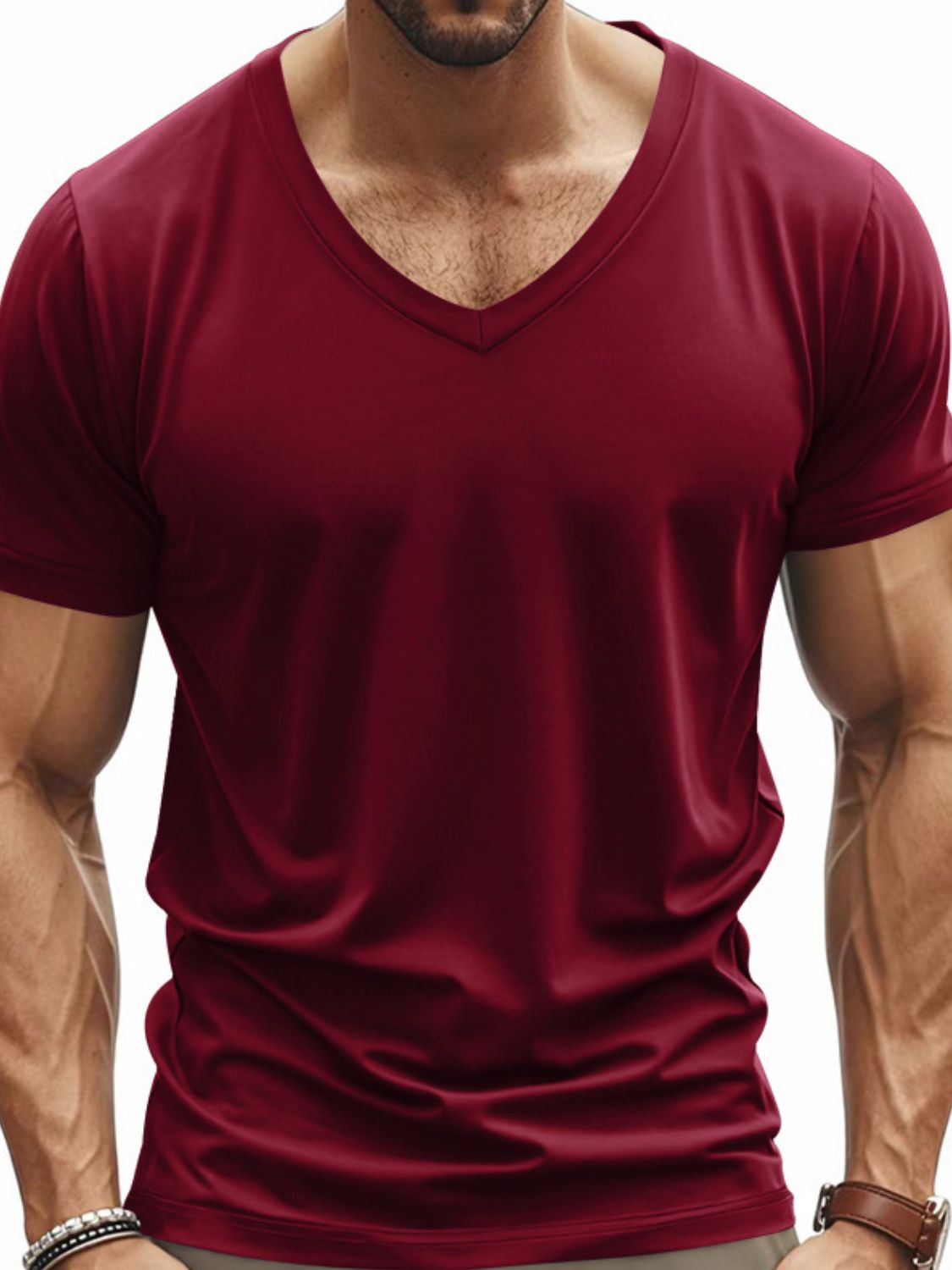 Casual essential t-shirt for men -8