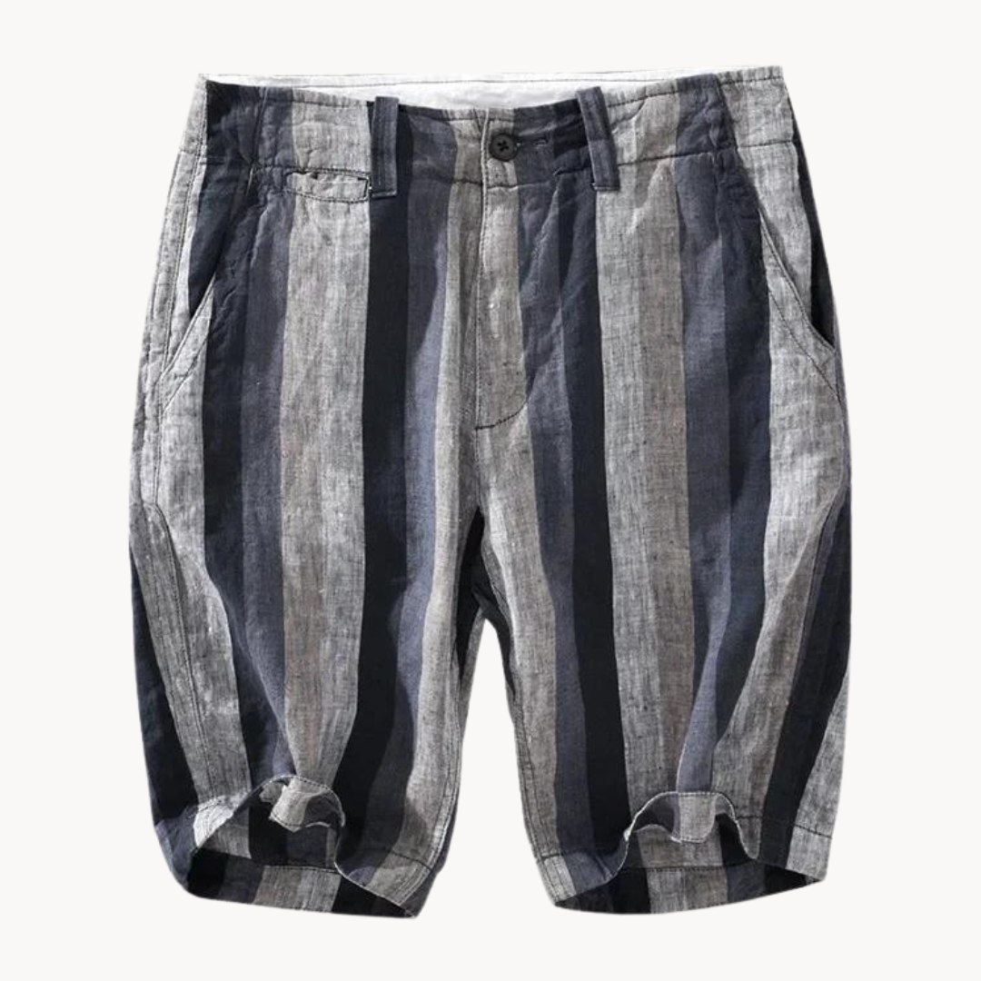 Casual linen shorts for men | Leon -2