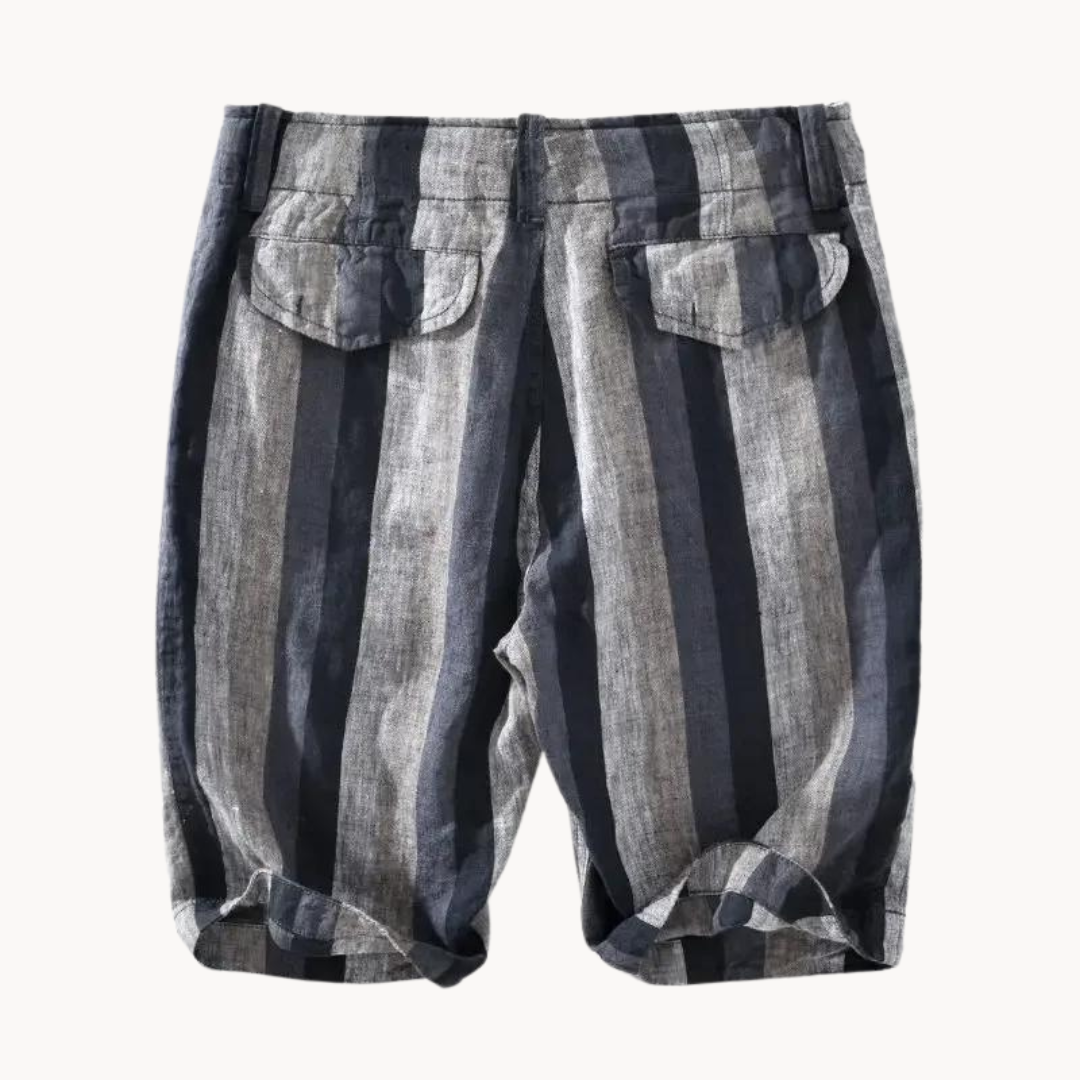 Casual linen shorts for men | Leon -4