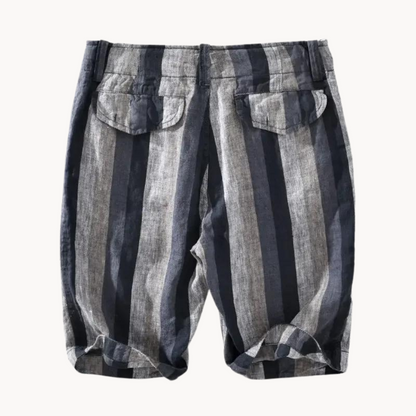 Casual linen shorts for men | Leon -4
