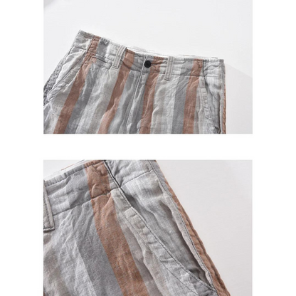 Casual linen shorts for men | Leon -10