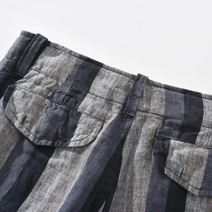 Casual linen shorts for men | Leon -9