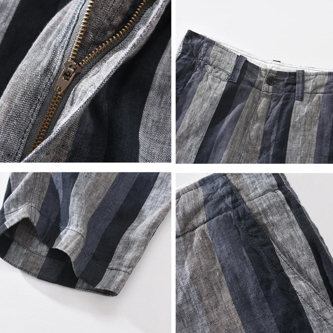 Casual linen shorts for men | Leon -8