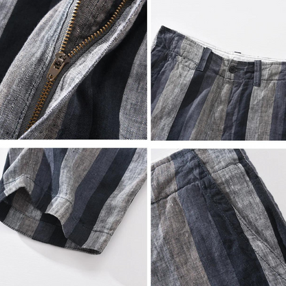 Casual linen shorts for men | Leon -8