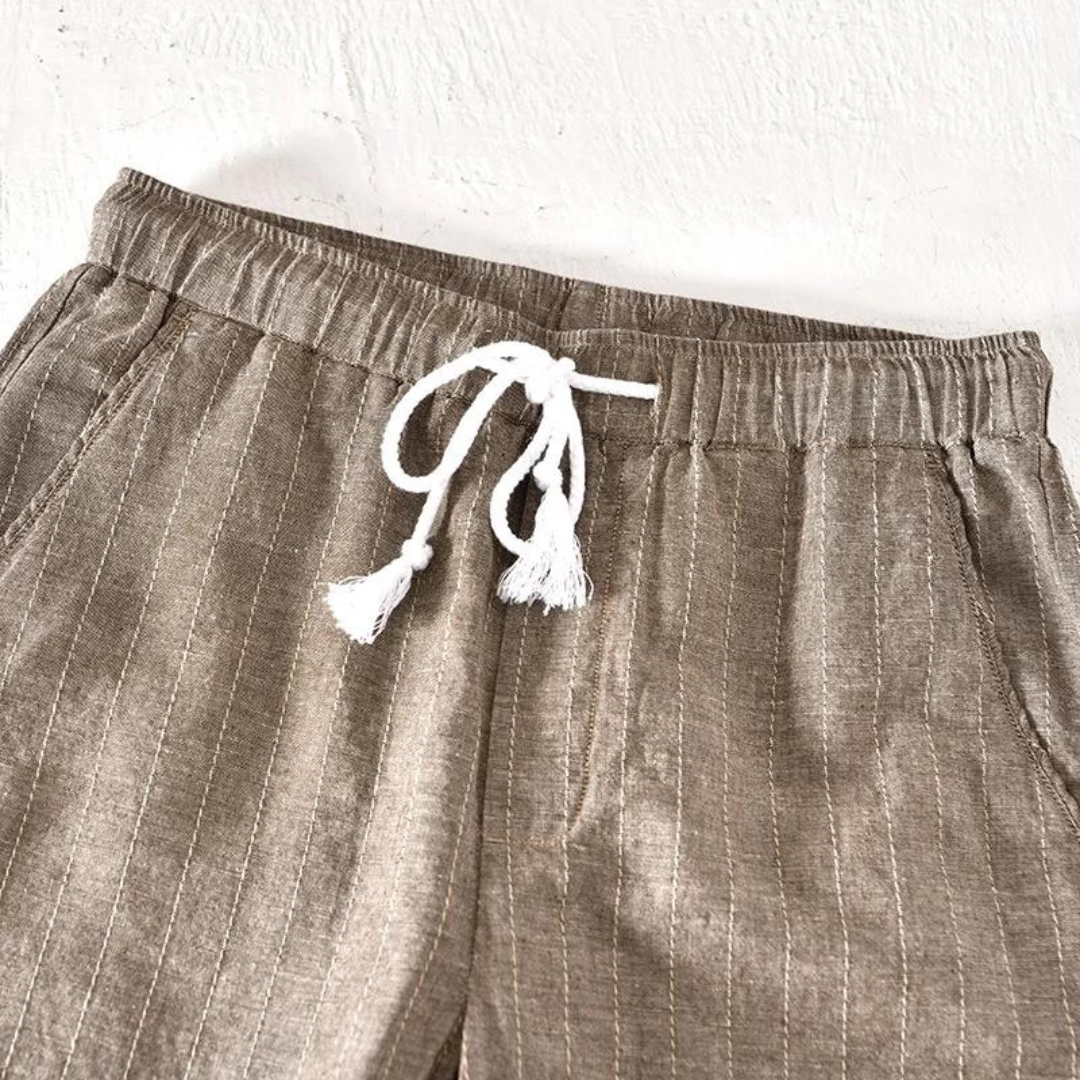 Striped cotton shorts for men | Wilfrid -13
